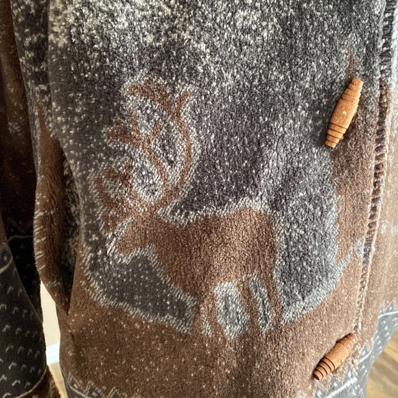 Denali plush fleece reversible jacket coat - Picture 3 of 17